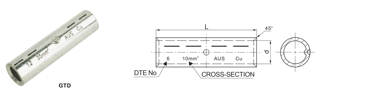 GTD Electrical wire connector to DIN