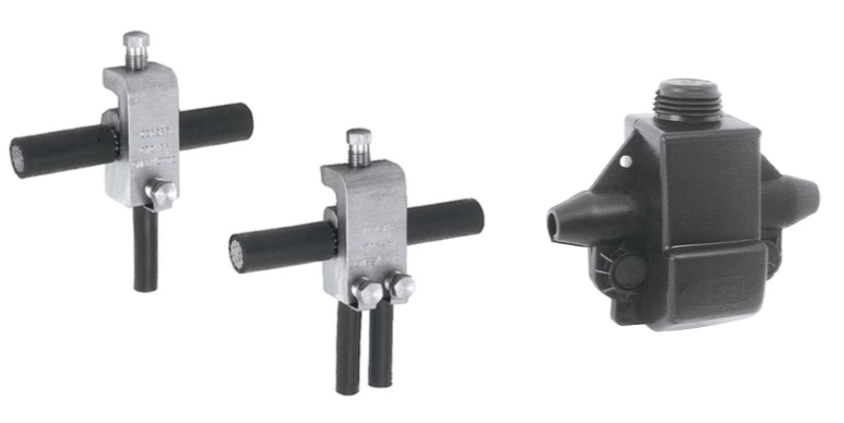 Conector de tierra de perforación aislado con grifo estándar nfc de plástico p-72