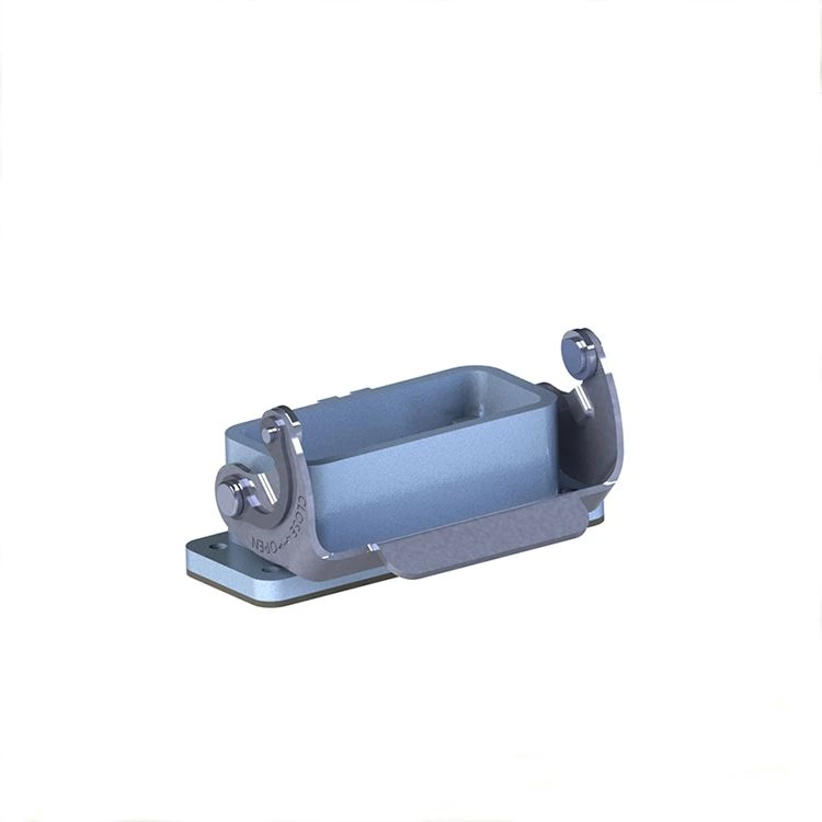 Capots / Boîtiers de connecteur Boîtiers à montage sur cloison Han 10A Easy Lock