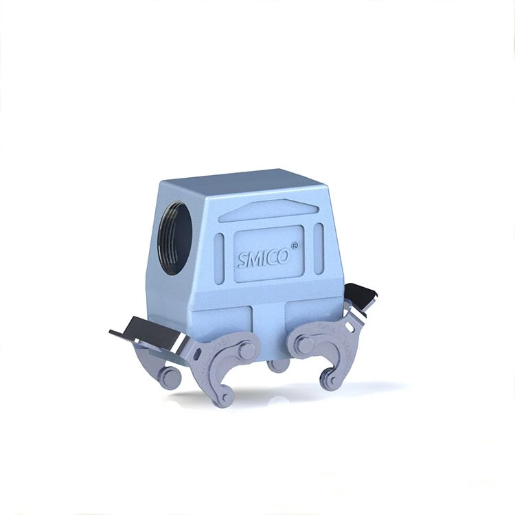 Capuchas de entrada lateral de metal de alto rendimiento para conectores de servicio pesado serie H10B