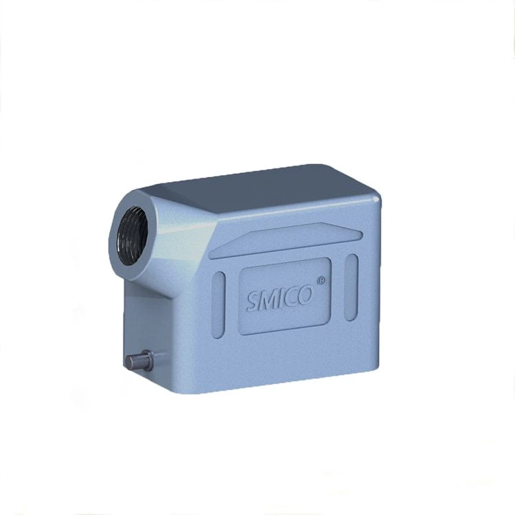 Capuchas de entrada lateral de metal de alto rendimiento para conectores de servicio pesado serie H10B