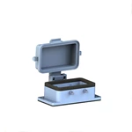 H10B Capuchas y carcasas de metal de montaje en mamparo Conector de cable de alta resistencia