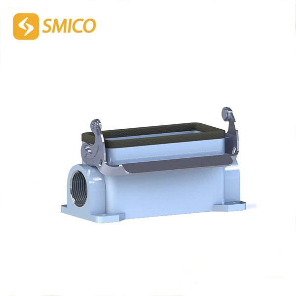 Entrada lateral de las carcasas montadas en la superficie de los conectores de pin multi industriales fundidos a troquel de aluminio