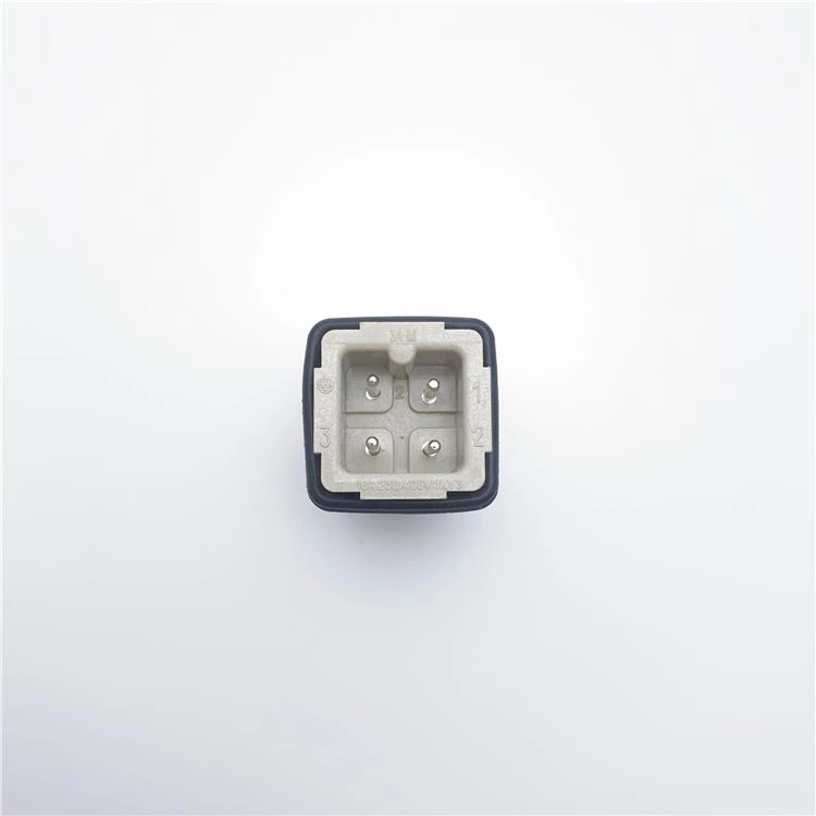 Conector resistente de 3 pines igual que el enchufe Harting Han 3A para canal caliente