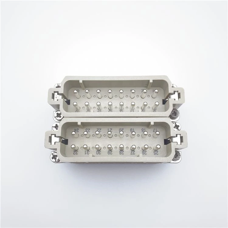 Terminal de tornillo de 32 pines, conector macho de 16 pines, larga vida útil resistente