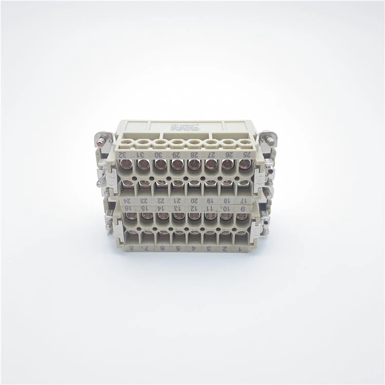 Terminal de tornillo de 32 pines, conector macho de 16 pines, larga vida útil resistente