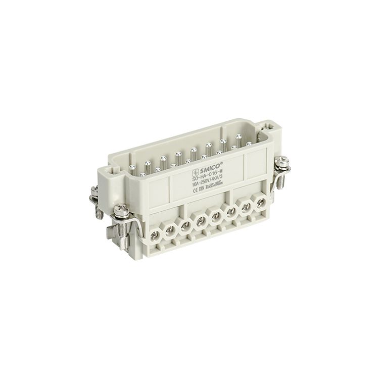 16P mâle 16 ampères 240v connecteurs de puissance à usage intensif connecteur rectangulaire 16 broches