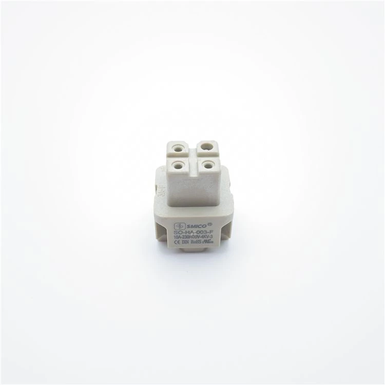 Conector resistente de 3 pines igual que el enchufe Harting Han 3A