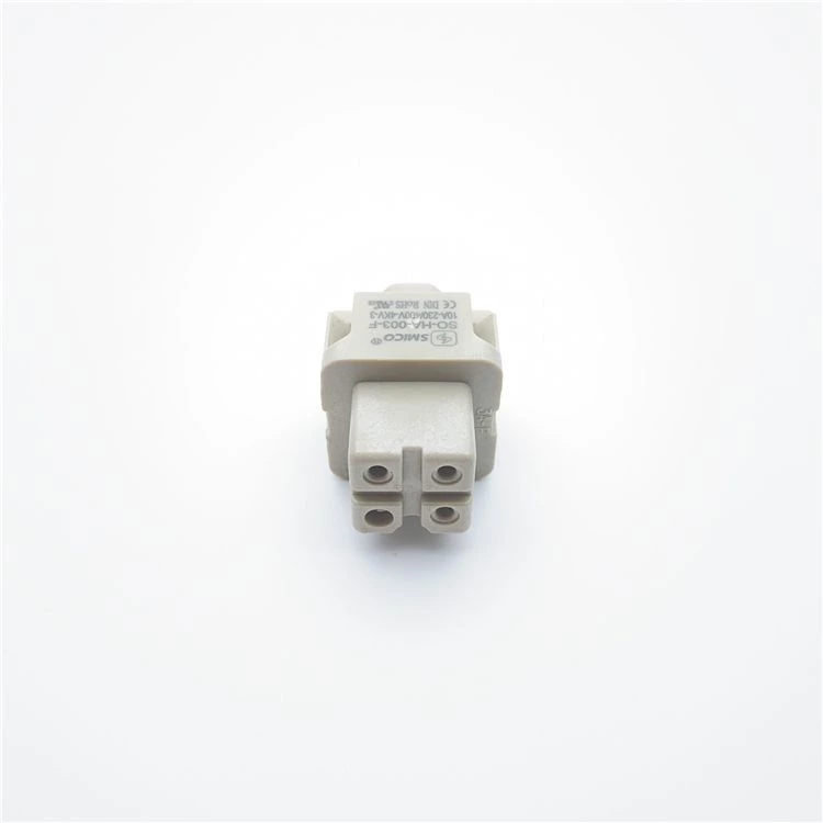 Conector resistente de 3 pines igual que el enchufe Harting Han 3A