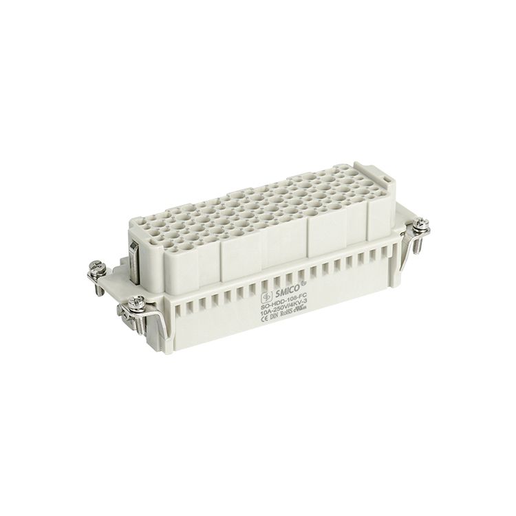 IP65 Heavy Power Wire Connectors HDD-108 With Glass Fibre Reinforced PC