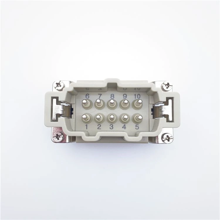 16A 10 Pin Rectangular Connector Replace Harting Han E 10 Pos M Insert Screw