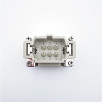 500V 6 Pin Tornillo 6 Pin Macho Conector resistente apto para máquina de moldeo por inyección