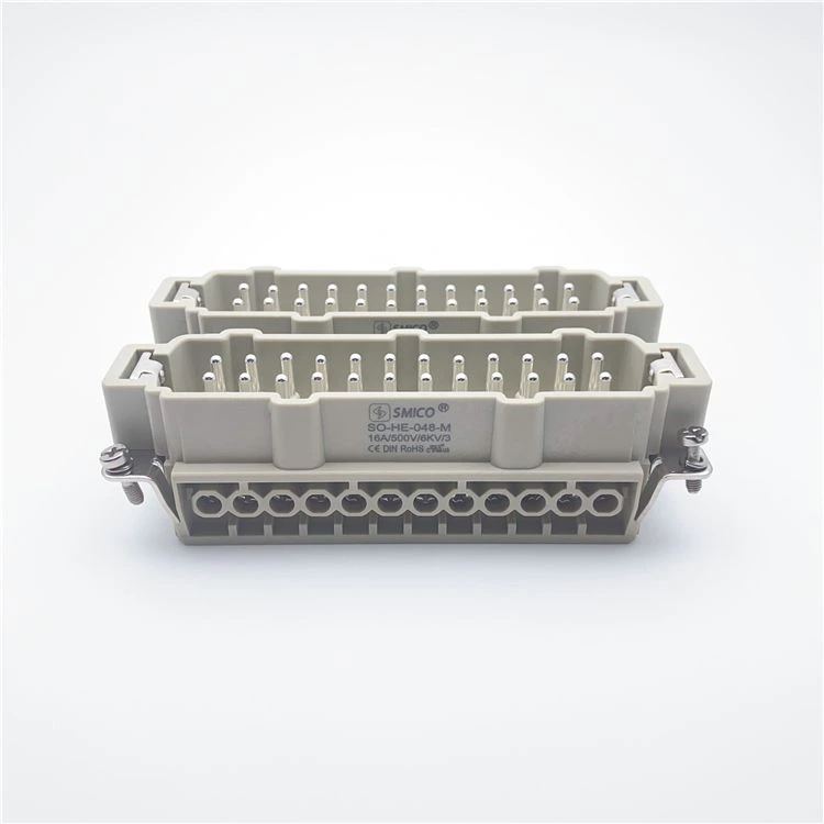 HE-048 Automotive Electrical connectors 48 pin Male Inserts IP65 use for robort