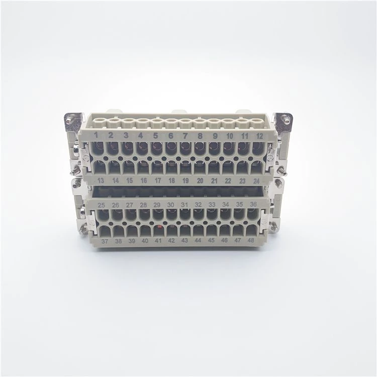 HE-048 Automotive Electrical connectors 48 pin Male Inserts IP65 use for robort