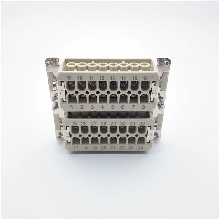 He 32B size 032 Pin female Connectors match with Han E 32 Sti S 32 Pin Cable Connector