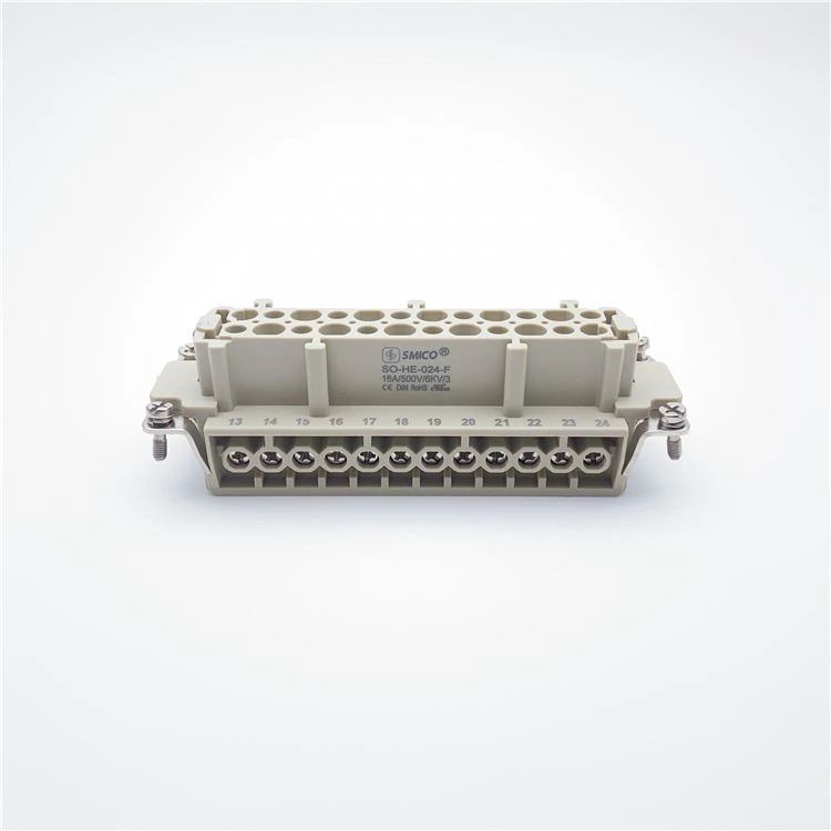 24 Pin Heavy Duty Multi Pin Connectors Female Insert Hot Runner Connector