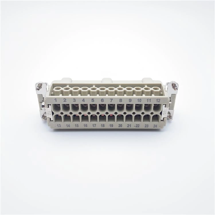 HE mâle 24 pôles connecteurs rectangulaires robustes Connetor de contrôleur de température