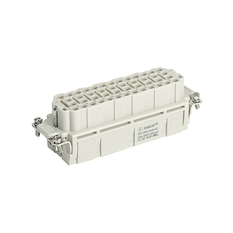 Conector rectangular resistente femenino 46pin para el terminal plástico de la encrespadura de la máquina de inyección