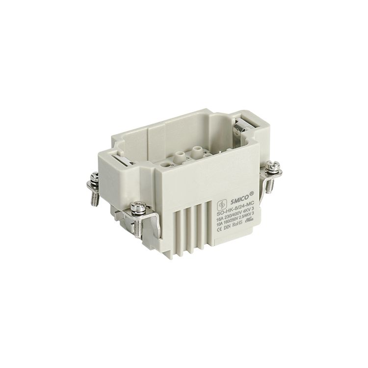 Conector de cable resistente HK-008/024 con inserto combinado 16A + 10A
