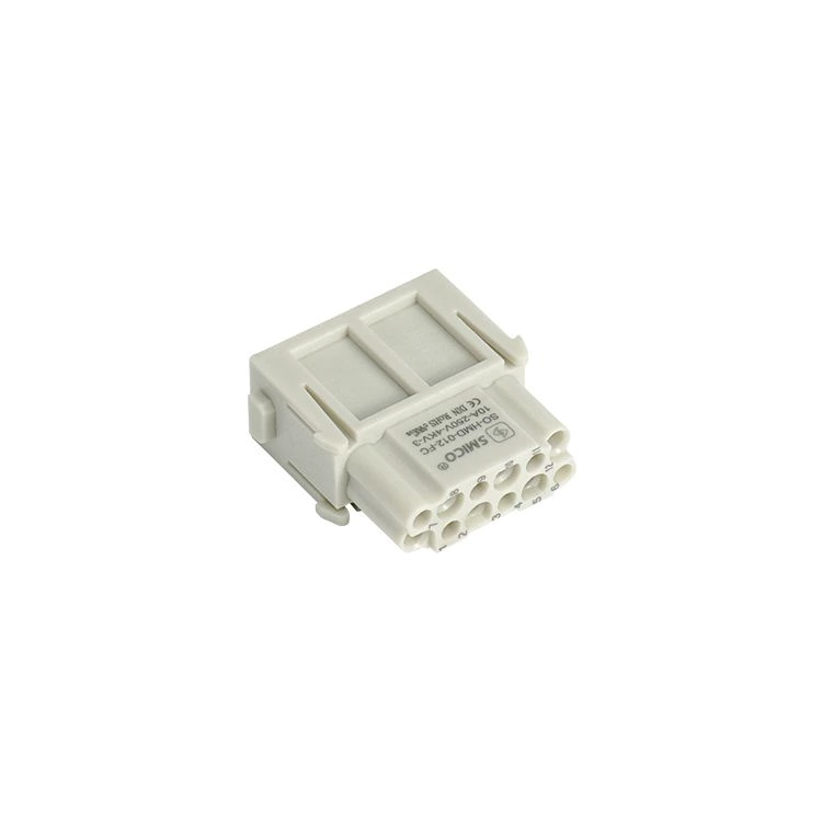 Connecteurs modulaires 12 broches électriques Harting avec contacts plaqués argent
