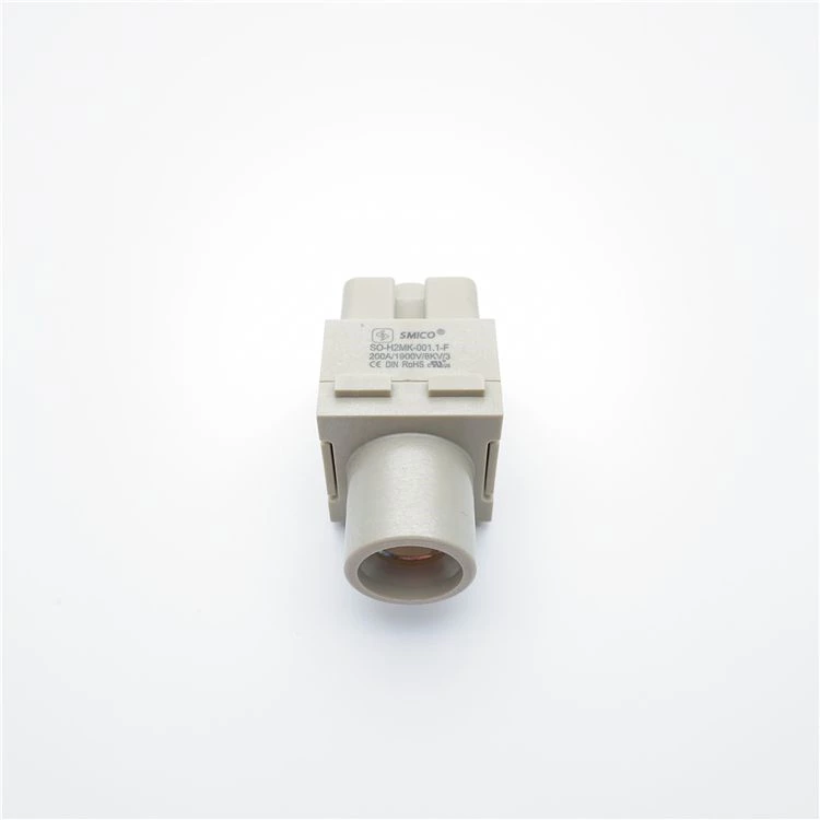 H2MK-001 Connecteur robuste à 1 broches 200A, borne à vis axiale
