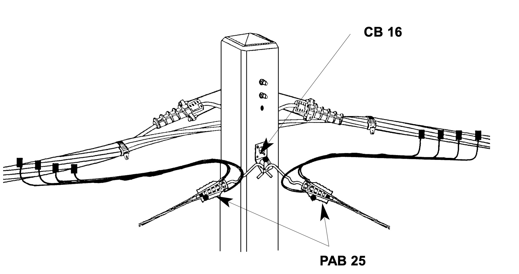 ABC service hook anchor clamps (6 kV)