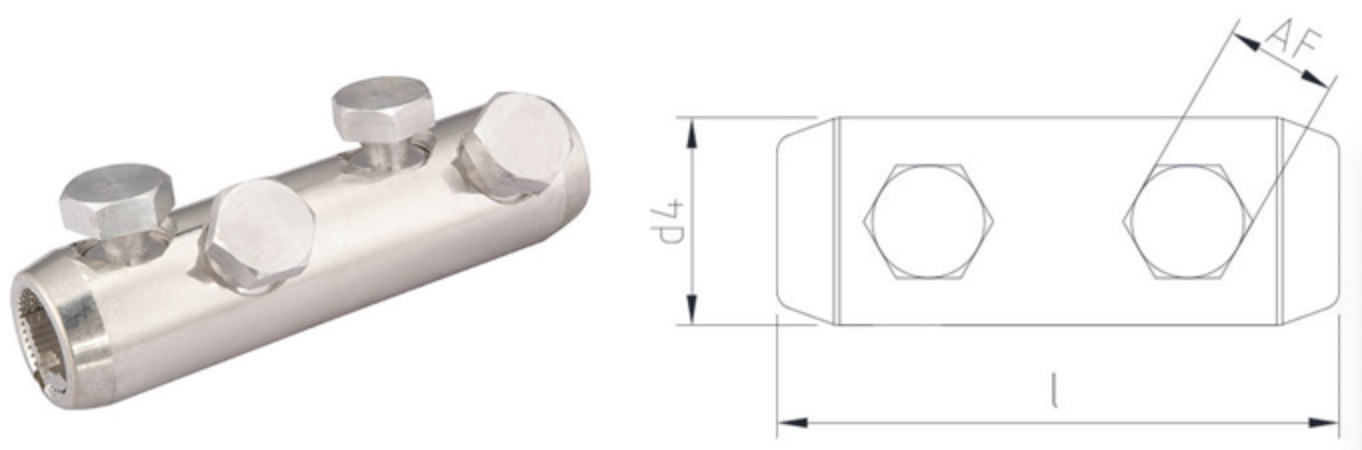 AMB Mechanical Cable Lug Centric With 2 Or 3 Shear-off-head Bolts