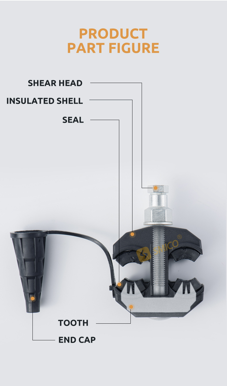 ABC cable accessories low voltage insulation piercing connectors