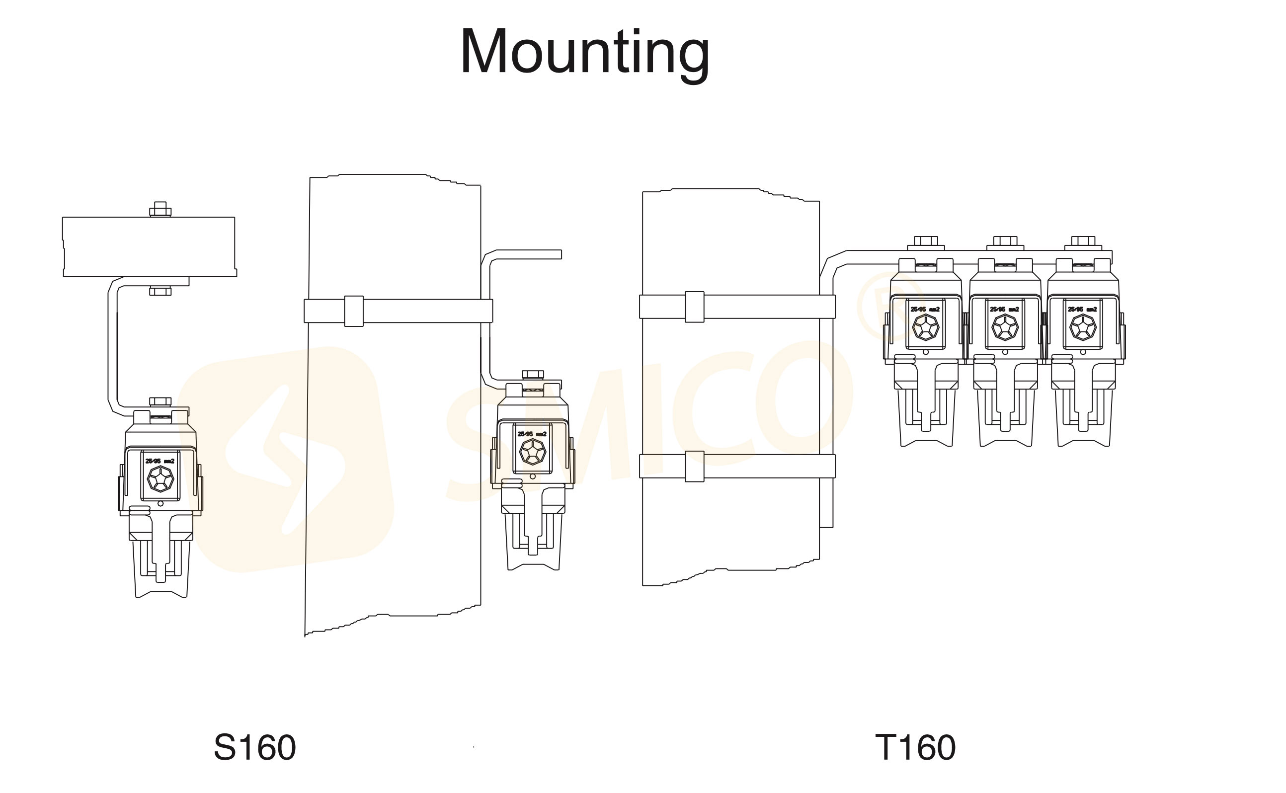 APDM160 Single Phase Pole Mounted Fuse Switch Disconnector Fuse Cutout For NH fuse