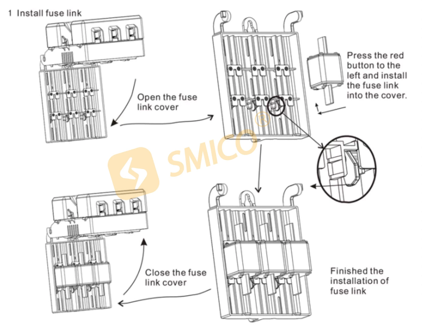 Outdoor pole mounted load fuse switch